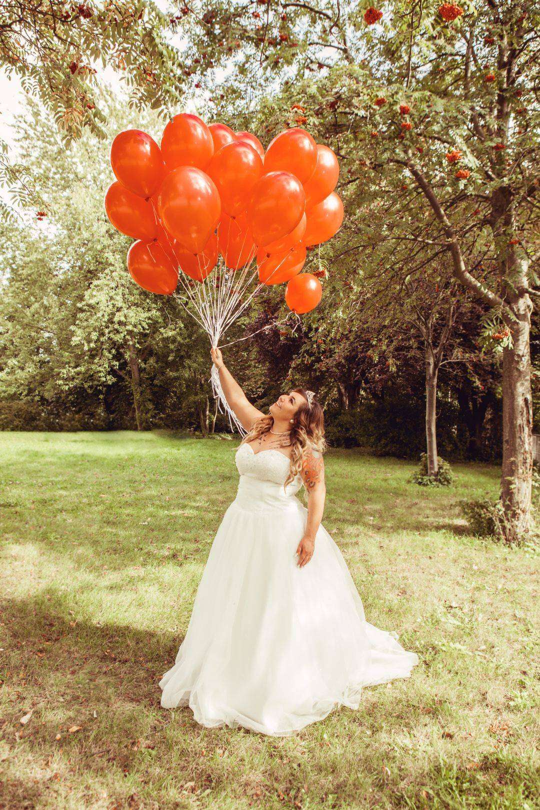 Hochzeit Prinzessin Luftballons Diadem